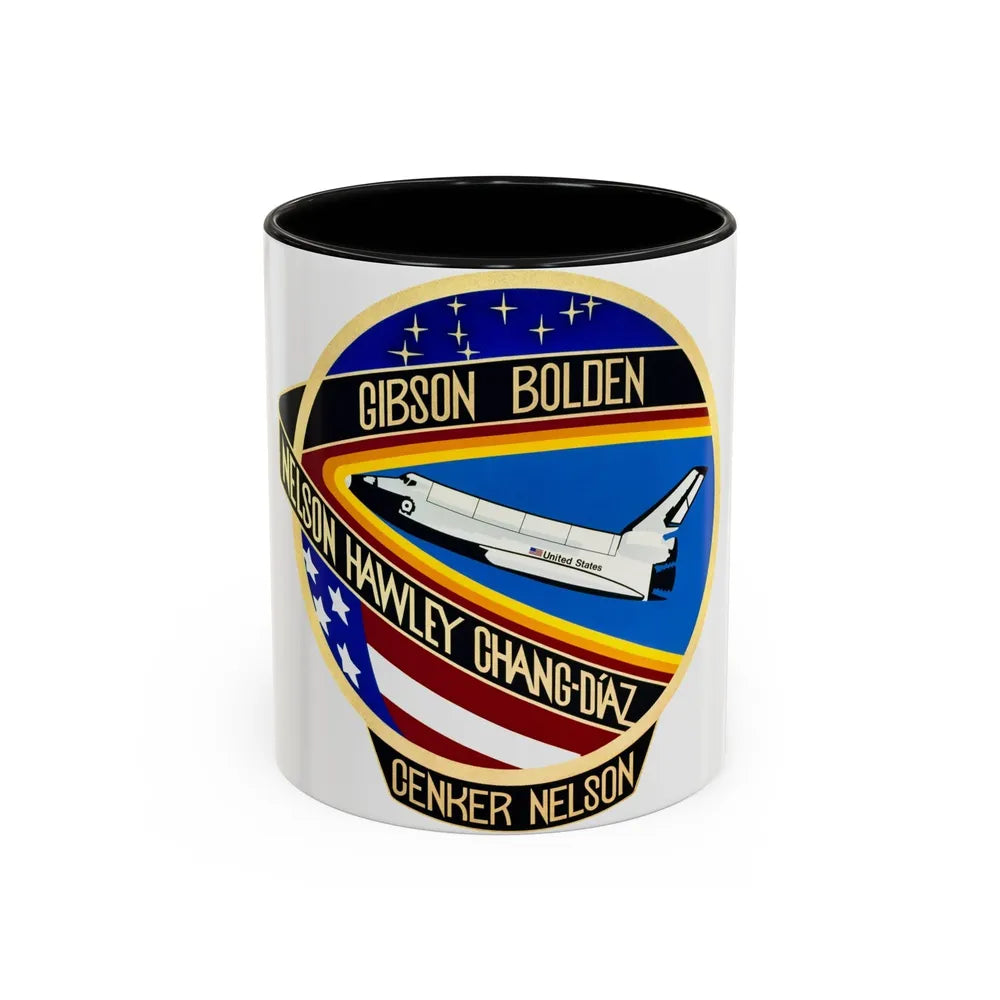 STS 61 c (NASA) Accent Coffee Mug-11oz-Black-Go Mug Yourself