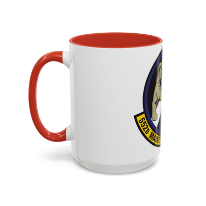 552 Maintenance Squadron ACC (U.S. Air Force) Accent Coffee Mug