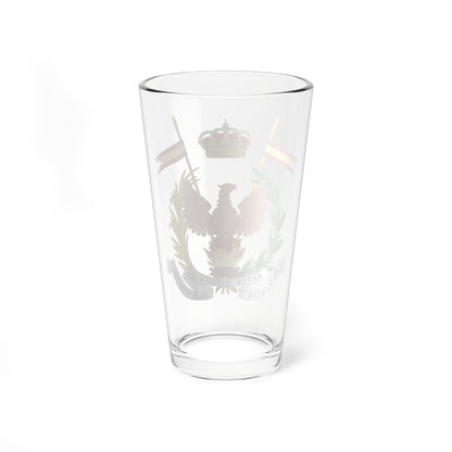 Emblem of the Former Cavalry Regiment Numancia (Spain) (Coat of Arms) Pint Glass 16oz