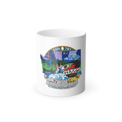 USS Washington SSN 787 (U.S. Navy) Color Changing Mug 11oz