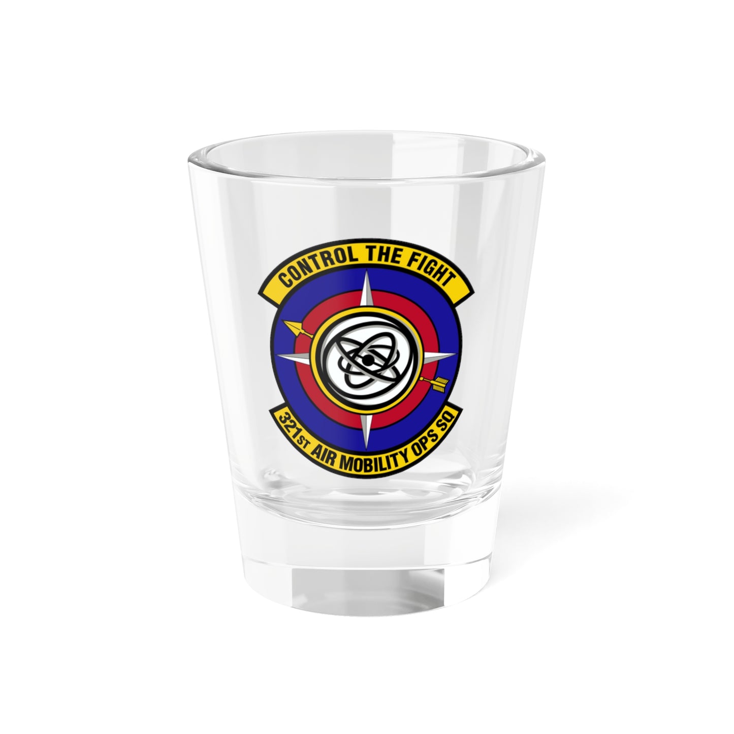 321 Air Mobility Operations Squadron (U.S. Air Force) Shot Glass 1.5oz