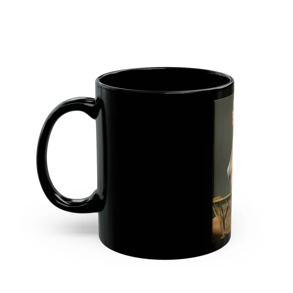 Eve Meyer #50 (Vintage Female Icon) Black Coffee Mug-Go Mug Yourself