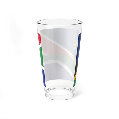 Flag of Namibia and South Africa (Namibia) Pint Glass 16oz