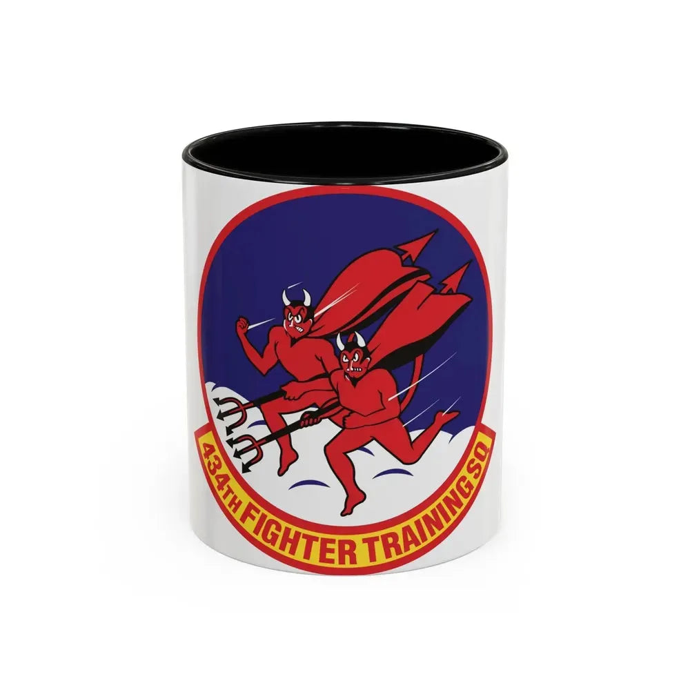 434th Fighter Training Squadron (U.S. Air Force) Accent Coffee Mug 11oz Black - Go Mug Yourself