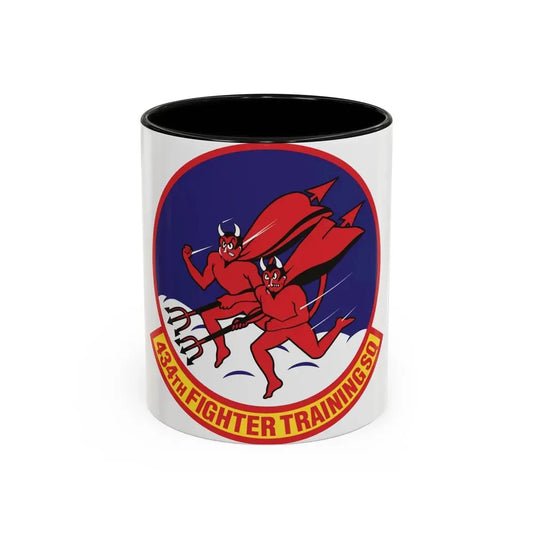 434th Fighter Training Squadron (U.S. Air Force) Accent Coffee Mug 11oz Black - Go Mug Yourself
