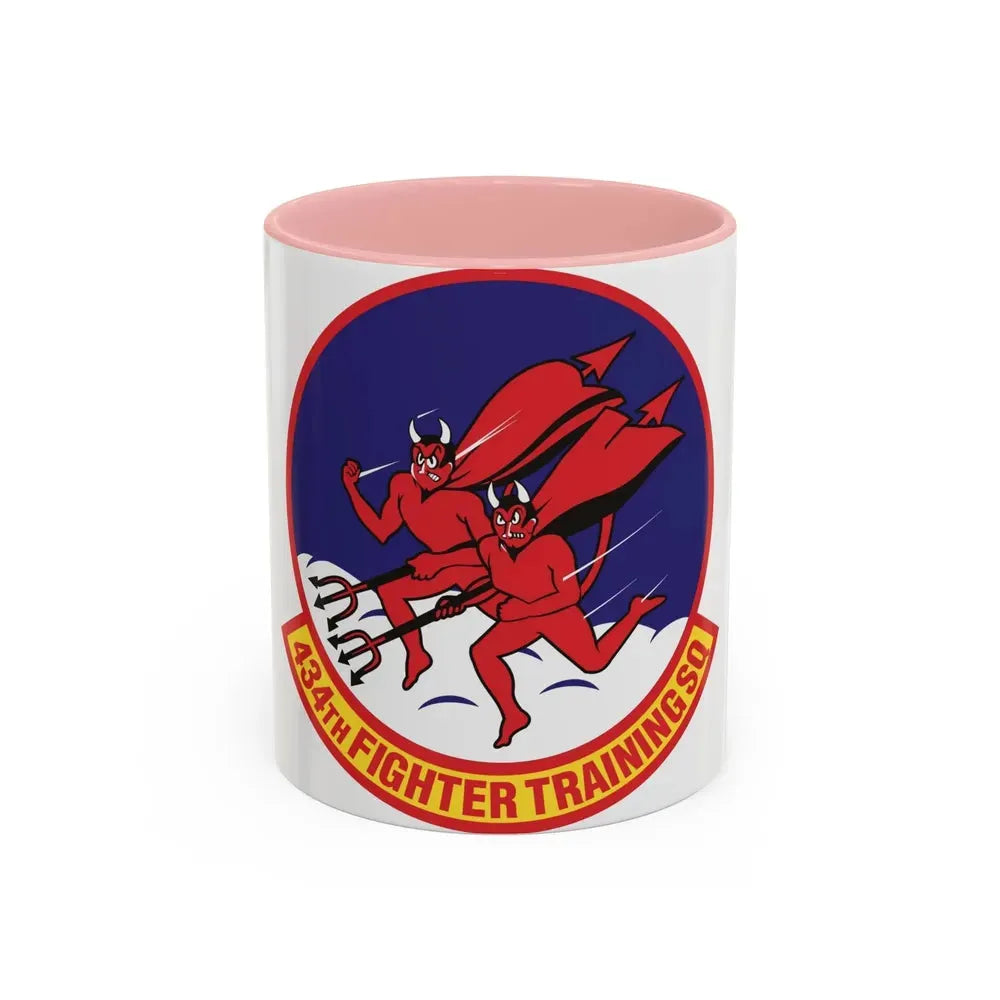 434th Fighter Training Squadron (U.S. Air Force) Accent Coffee Mug 11oz Pink - Go Mug Yourself
