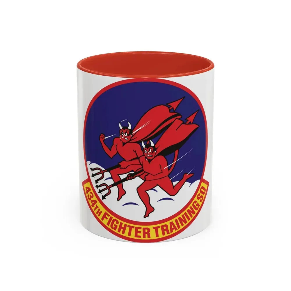 434th Fighter Training Squadron (U.S. Air Force) Accent Coffee Mug 11oz Red - Go Mug Yourself