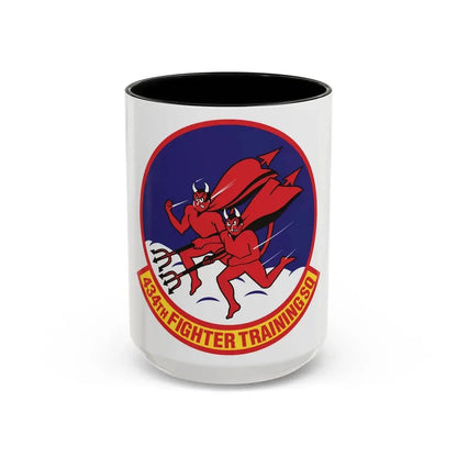 434th Fighter Training Squadron (U.S. Air Force) Accent Coffee Mug 15oz Black - Go Mug Yourself