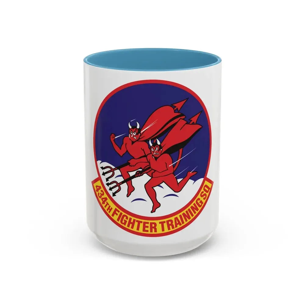 434th Fighter Training Squadron (U.S. Air Force) Accent Coffee Mug 15oz Light Blue - Go Mug Yourself