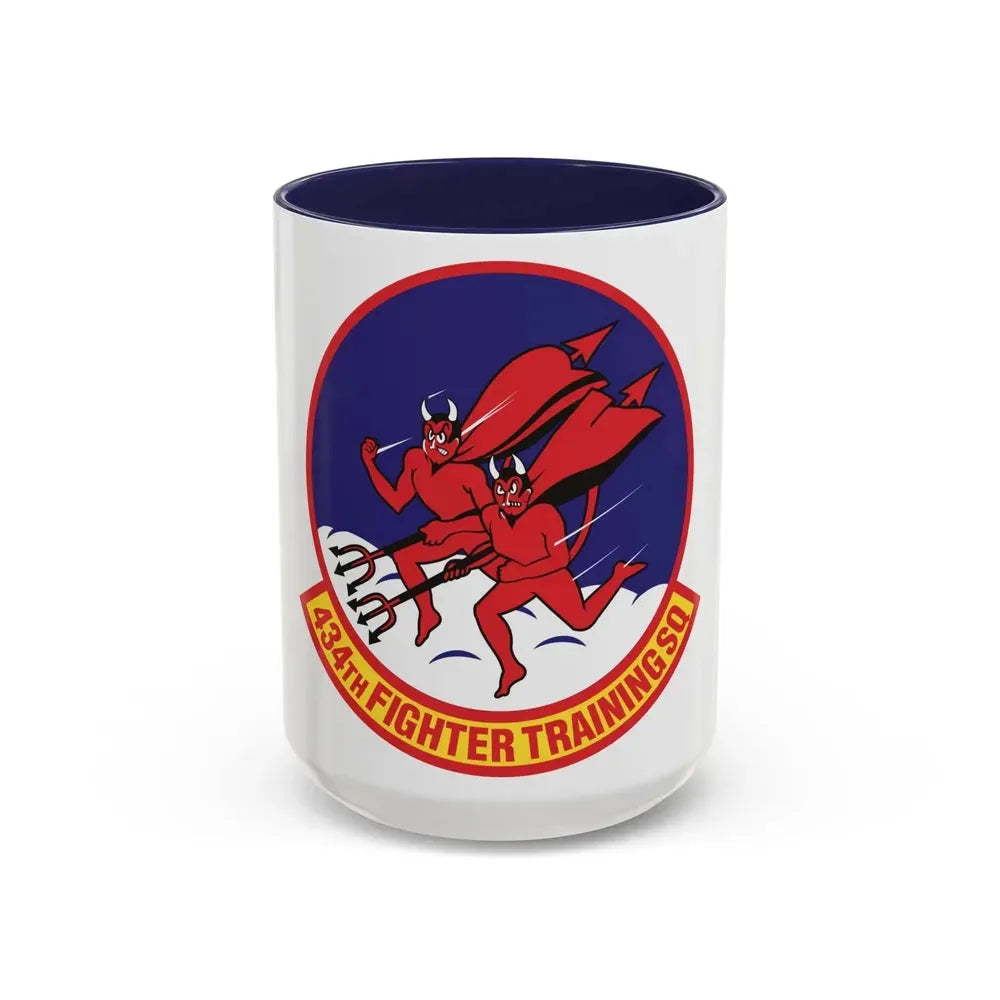 434th Fighter Training Squadron (U.S. Air Force) Accent Coffee Mug 15oz Navy - Go Mug Yourself