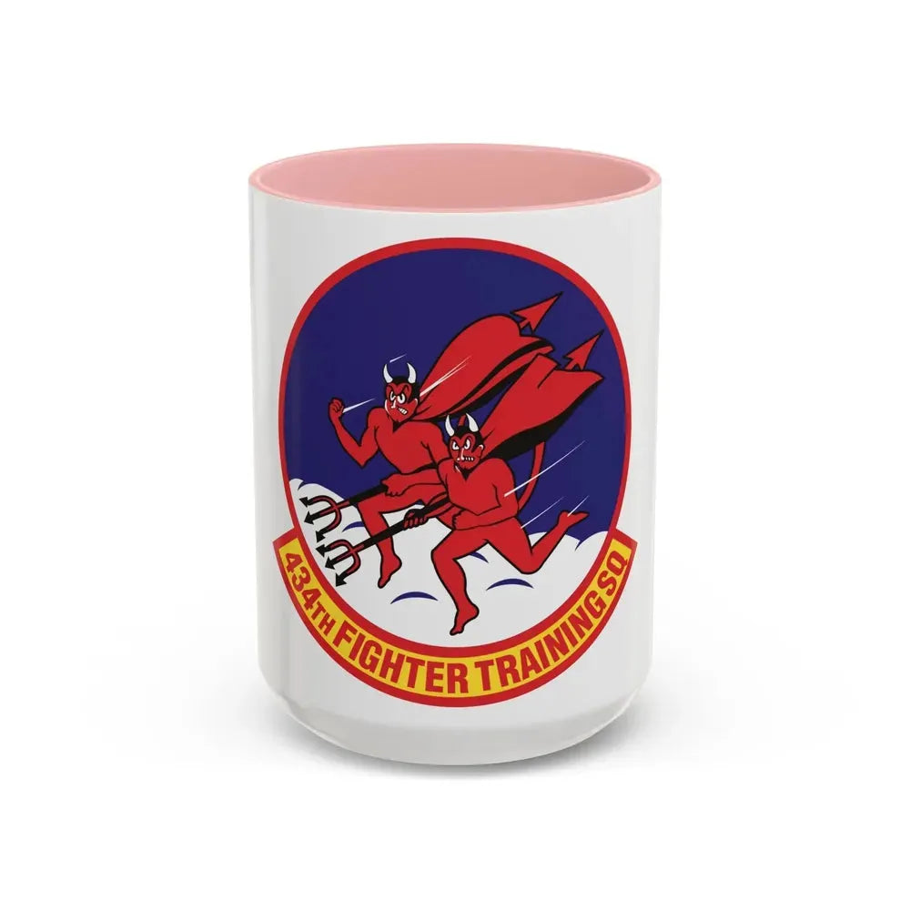 434th Fighter Training Squadron (U.S. Air Force) Accent Coffee Mug 15oz Pink - Go Mug Yourself
