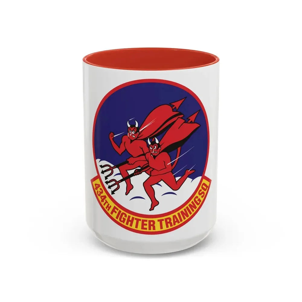 434th Fighter Training Squadron (U.S. Air Force) Accent Coffee Mug 15oz Red - Go Mug Yourself