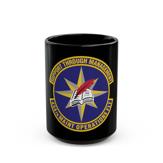 434th Maintenance Operations Flight (U.S. Air Force) Black Coffee Mug-15oz-Go Mug Yourself