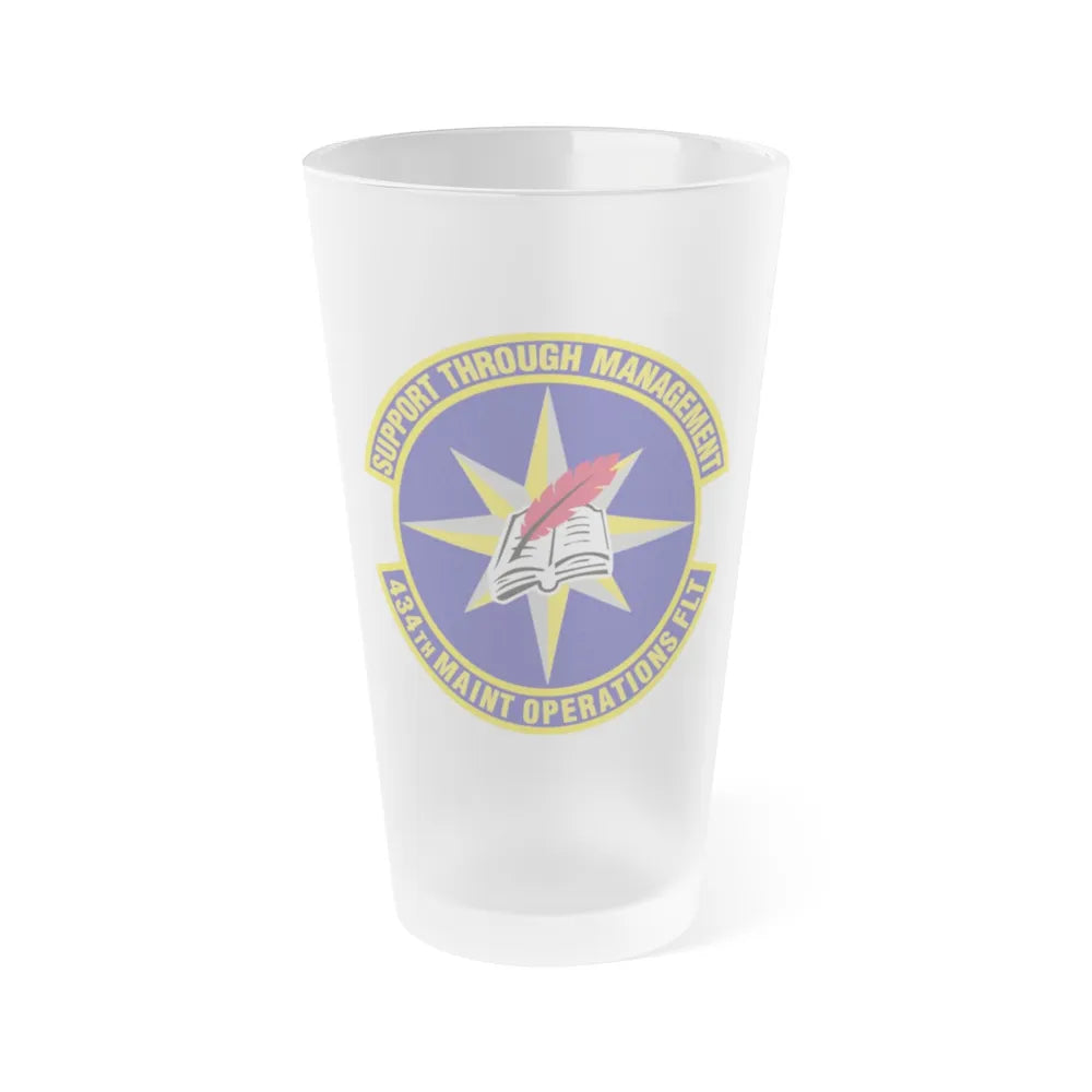 434th Maintenance Operations Flight (U.S. Air Force) Frosted Pint Glass 16oz-16oz-Frosted-Go Mug Yourself