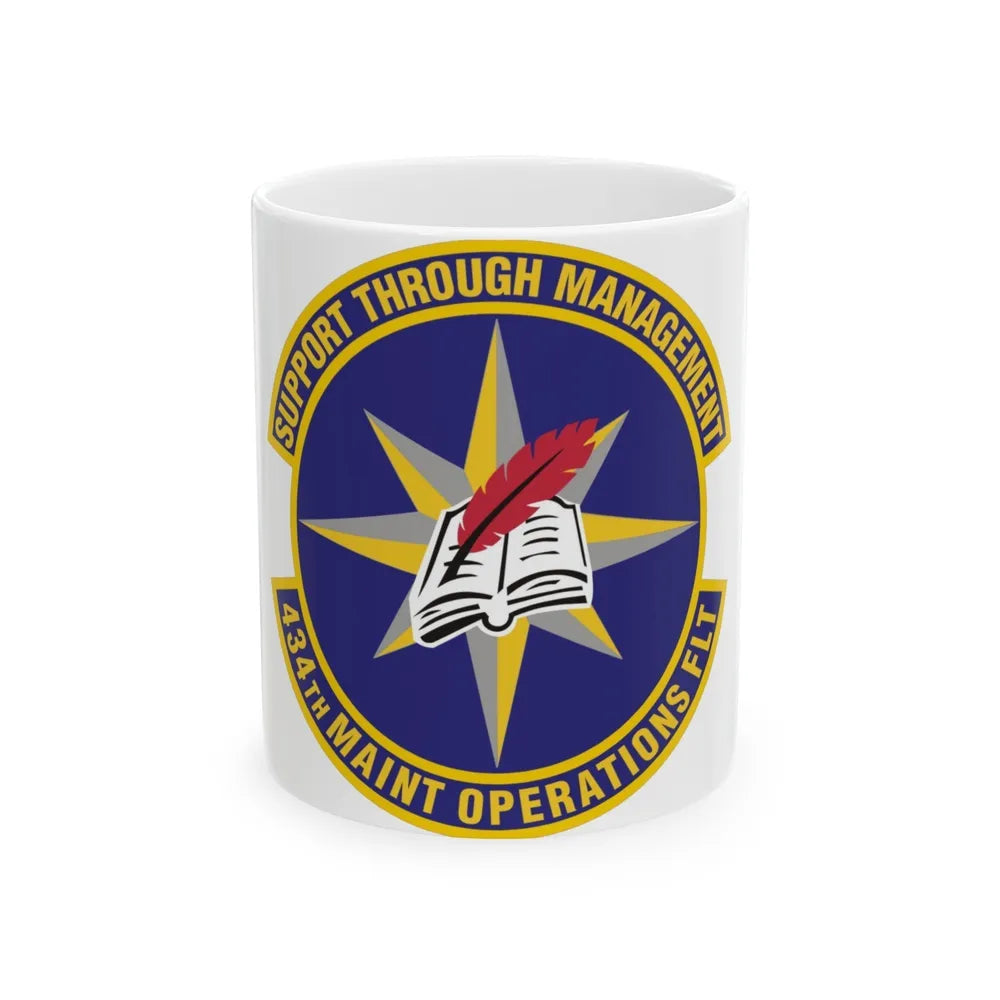 434th Maintenance Operations Flight (U.S. Air Force) White Coffee Mug-11oz-Go Mug Yourself