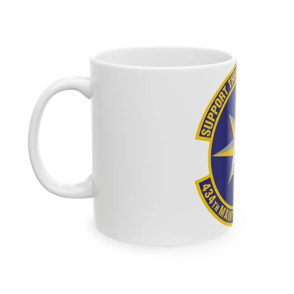 434th Maintenance Operations Flight (U.S. Air Force) White Coffee Mug-Go Mug Yourself