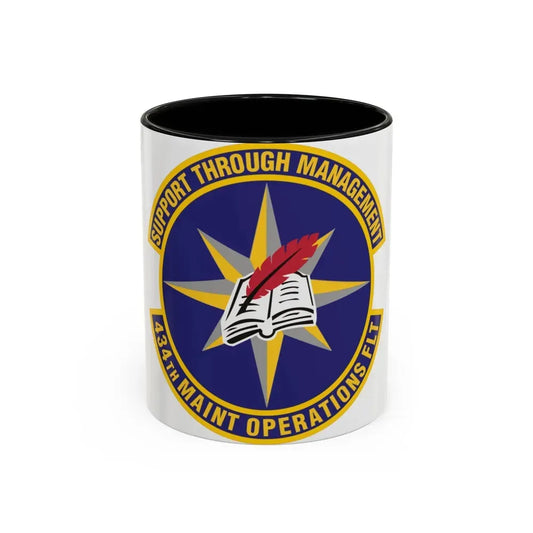 434th Maintenance Operations Flight (U.S. Air Force) Accent Coffee Mug 11oz Black - Go Mug Yourself