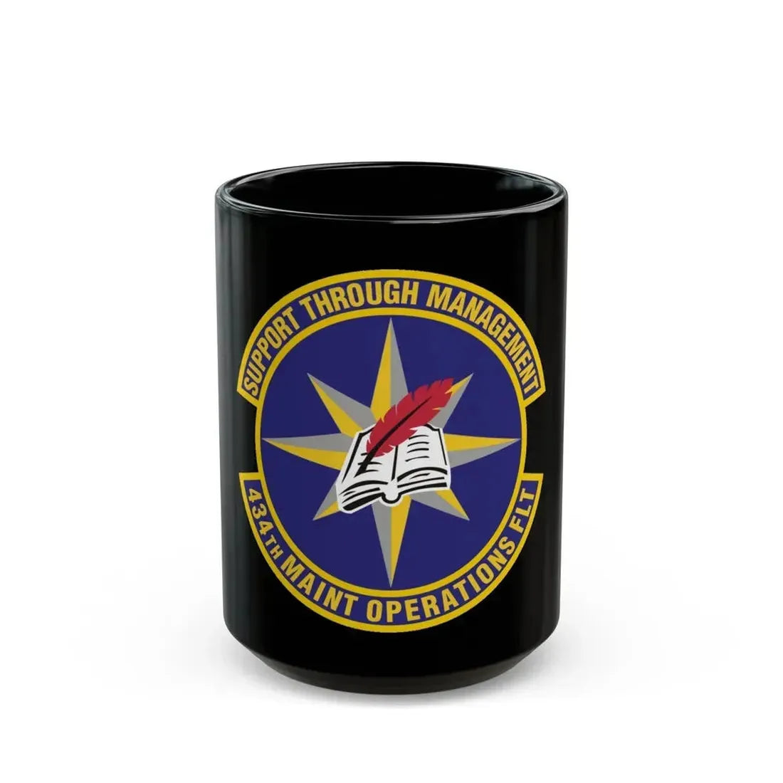 434th Maintenance Operations Flight (U.S. Air Force) Black Coffee Mug 15oz - Go Mug Yourself