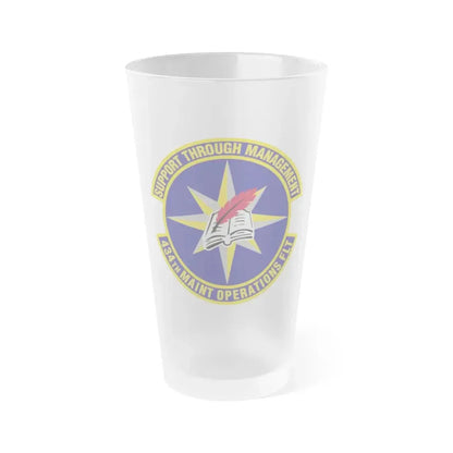 434th Maintenance Operations Flight (U.S. Air Force) Frosted Pint Glass 16oz 16oz Frosted - Go Mug Yourself