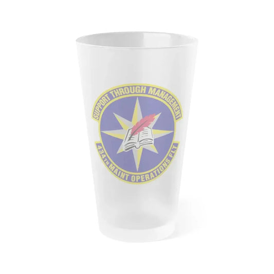 434th Maintenance Operations Flight (U.S. Air Force) Frosted Pint Glass 16oz 16oz Frosted - Go Mug Yourself