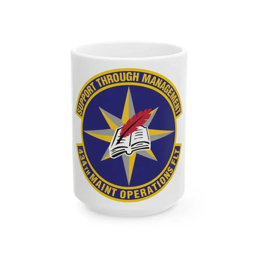 434th Maintenance Operations Flight (U.S. Air Force) White Coffee Mug 15oz - Go Mug Yourself