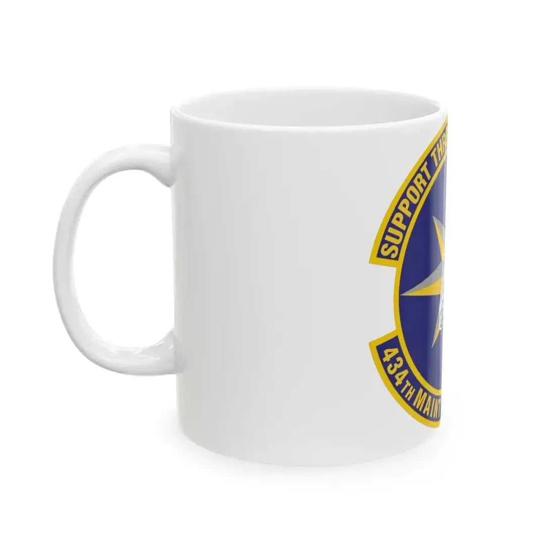 434th Maintenance Operations Flight (U.S. Air Force) White Coffee Mug - Go Mug Yourself