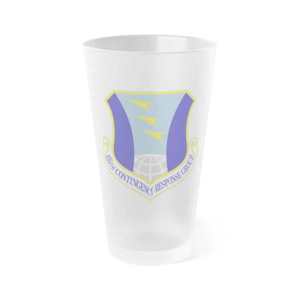 435 Contingency Response Group USAFE (U.S. Air Force) Frosted Pint Glass 16oz-16oz-Frosted-Go Mug Yourself