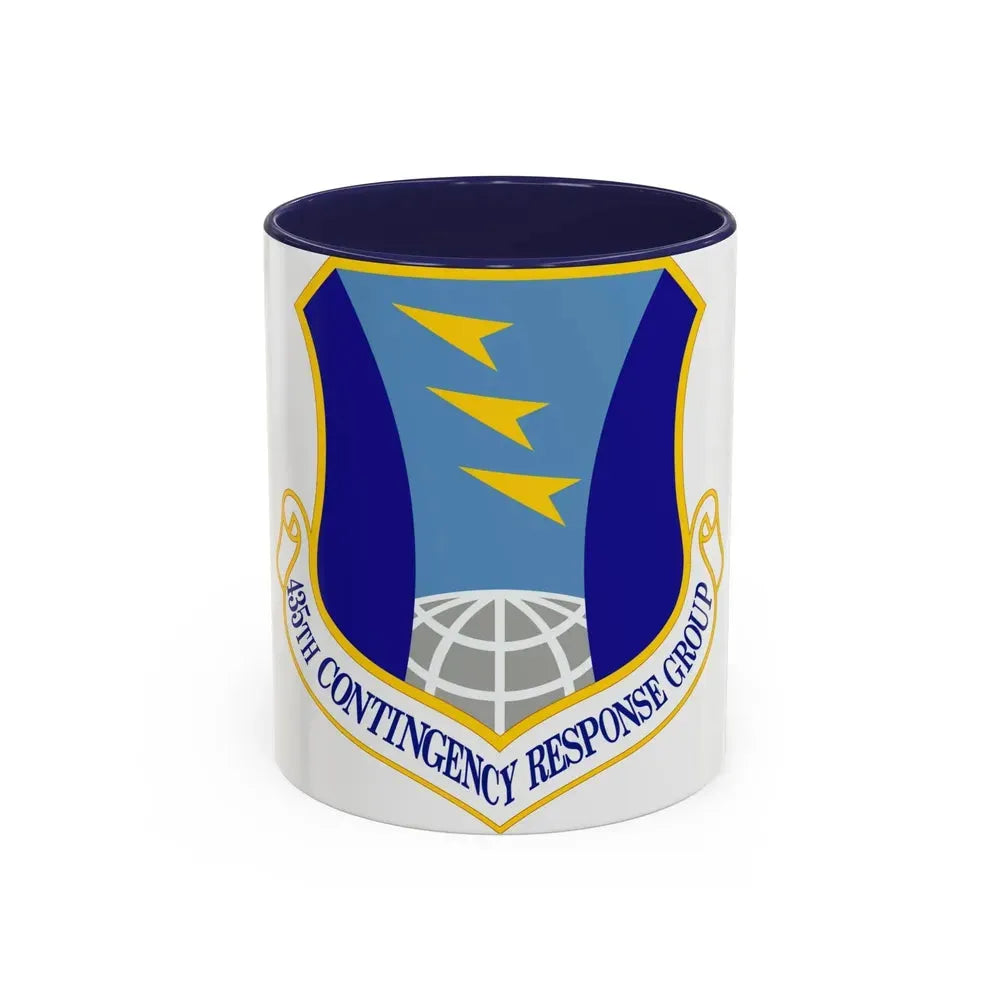 435 Contingency Response Group USAFE (U.S. Air Force) Accent Coffee Mug 11oz Navy - Go Mug Yourself