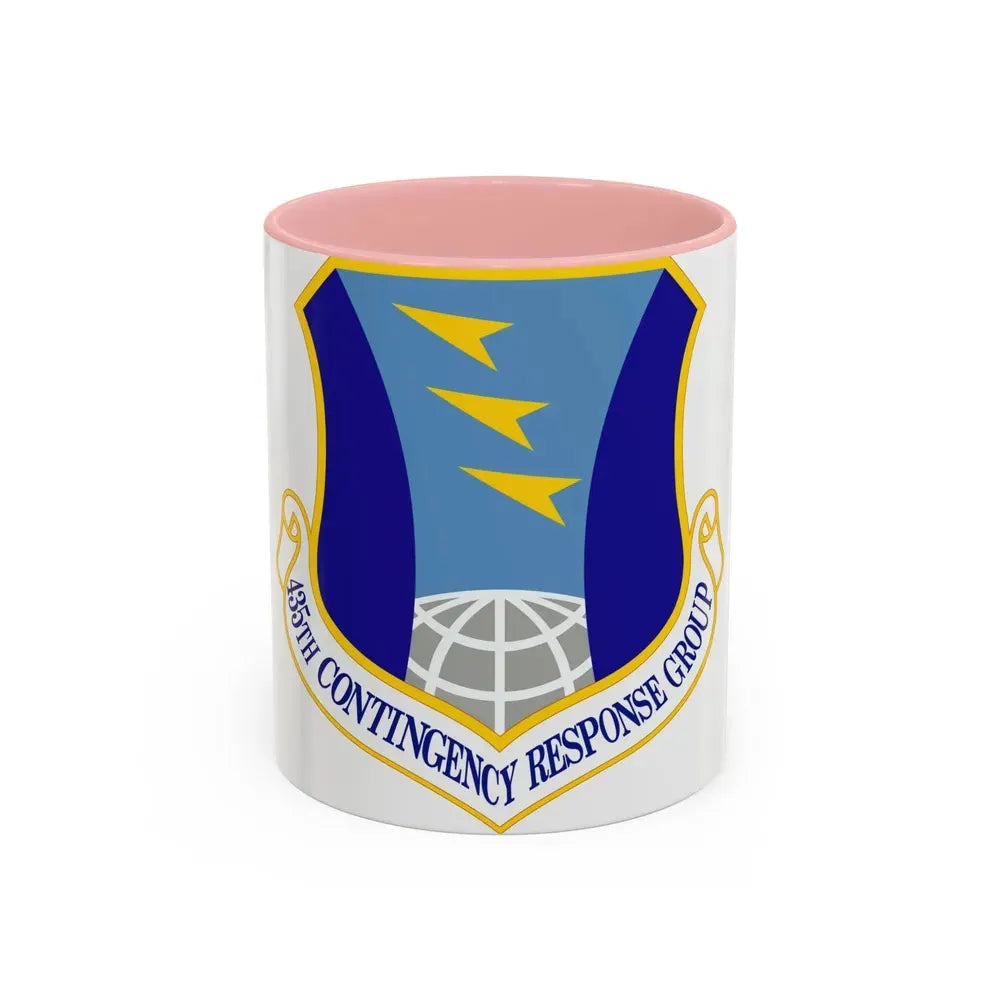 435 Contingency Response Group USAFE (U.S. Air Force) Accent Coffee Mug 11oz Pink - Go Mug Yourself