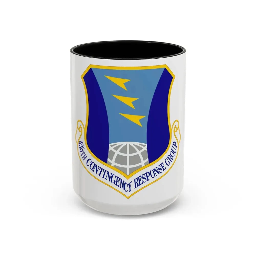 435 Contingency Response Group USAFE (U.S. Air Force) Accent Coffee Mug 15oz Black - Go Mug Yourself