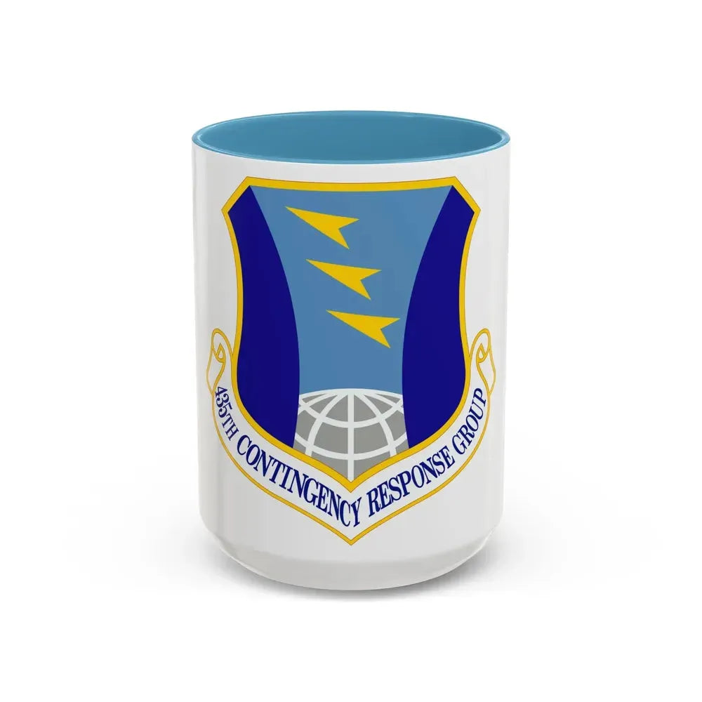 435 Contingency Response Group USAFE (U.S. Air Force) Accent Coffee Mug 15oz Light Blue - Go Mug Yourself