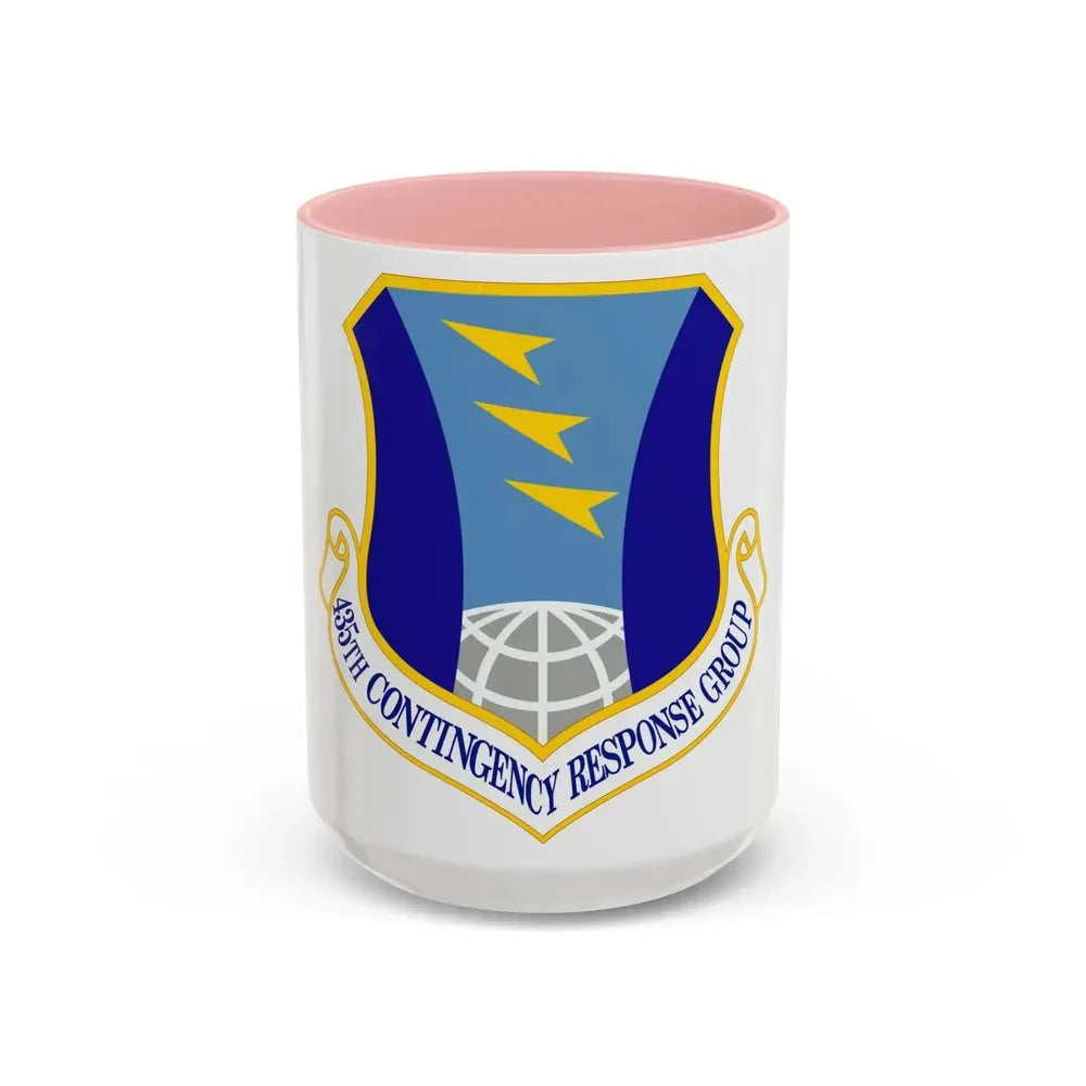 435 Contingency Response Group USAFE (U.S. Air Force) Accent Coffee Mug 15oz Pink - Go Mug Yourself