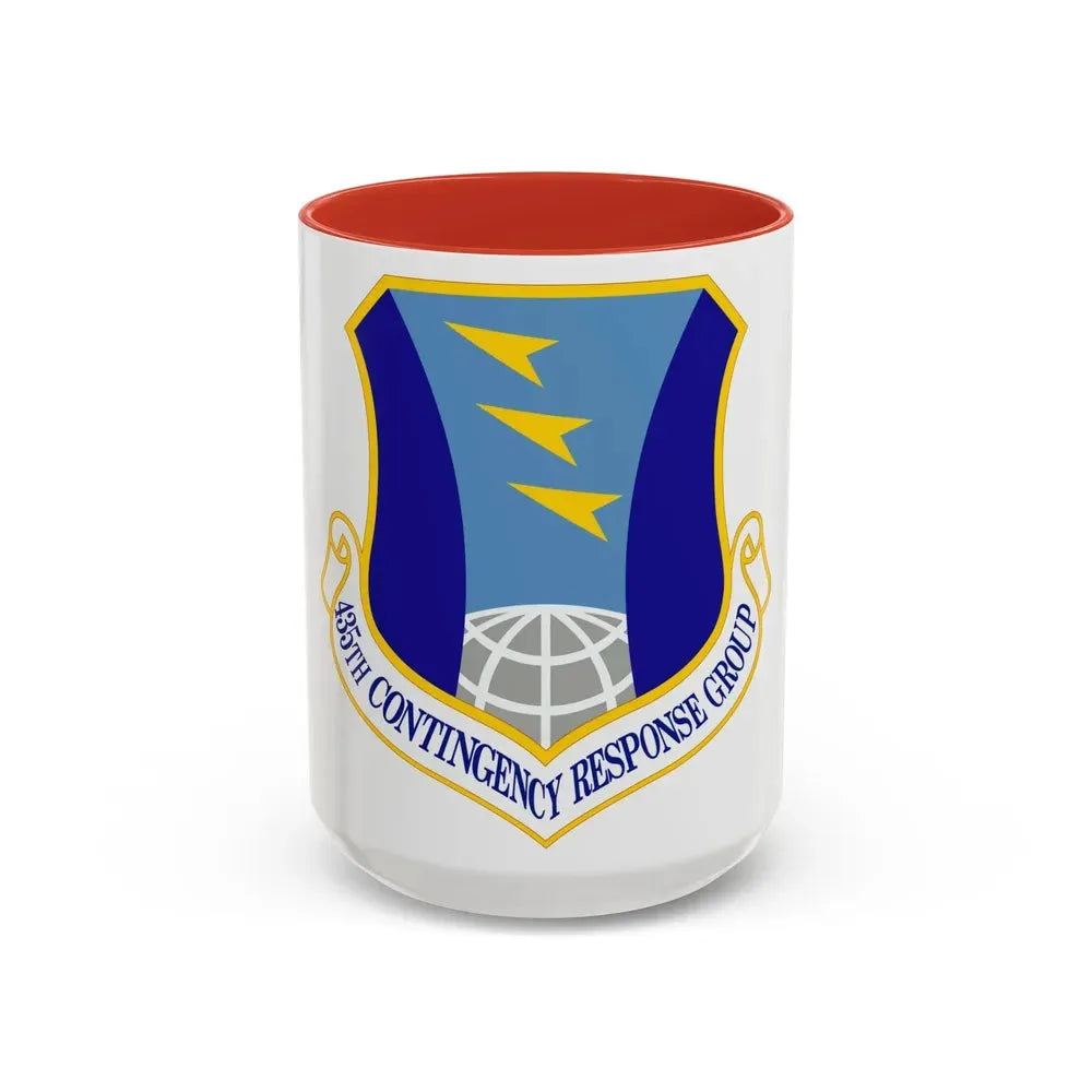 435 Contingency Response Group USAFE (U.S. Air Force) Accent Coffee Mug 15oz Red - Go Mug Yourself