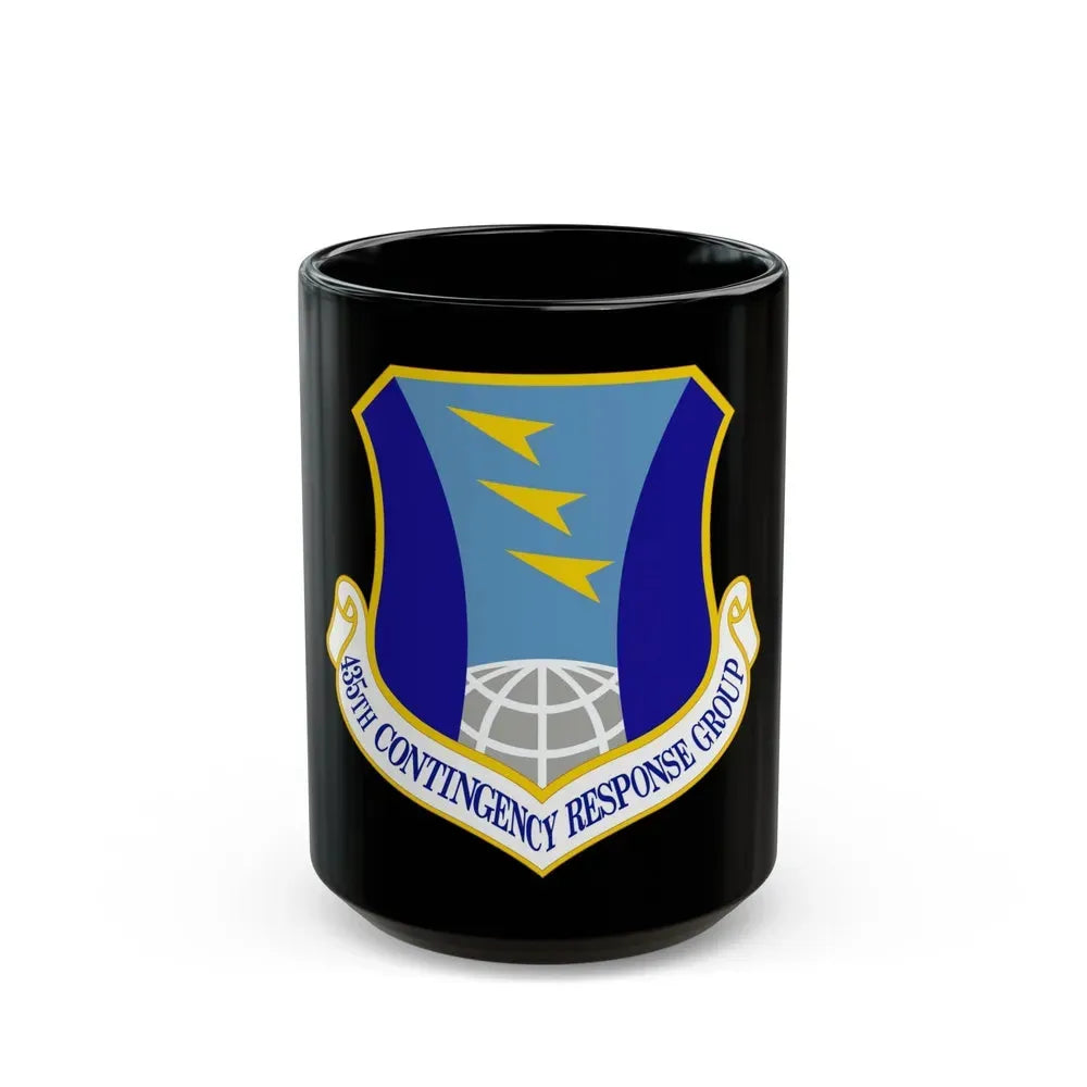 435 Contingency Response Group USAFE (U.S. Air Force) Black Coffee Mug 15oz - Go Mug Yourself