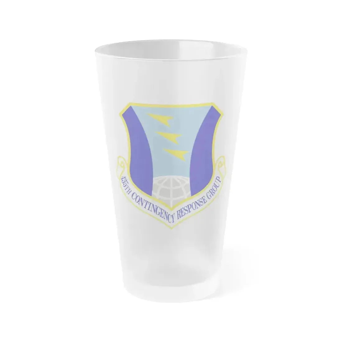 435 Contingency Response Group USAFE (U.S. Air Force) Frosted Pint Glass 16oz 16oz Frosted - Go Mug Yourself