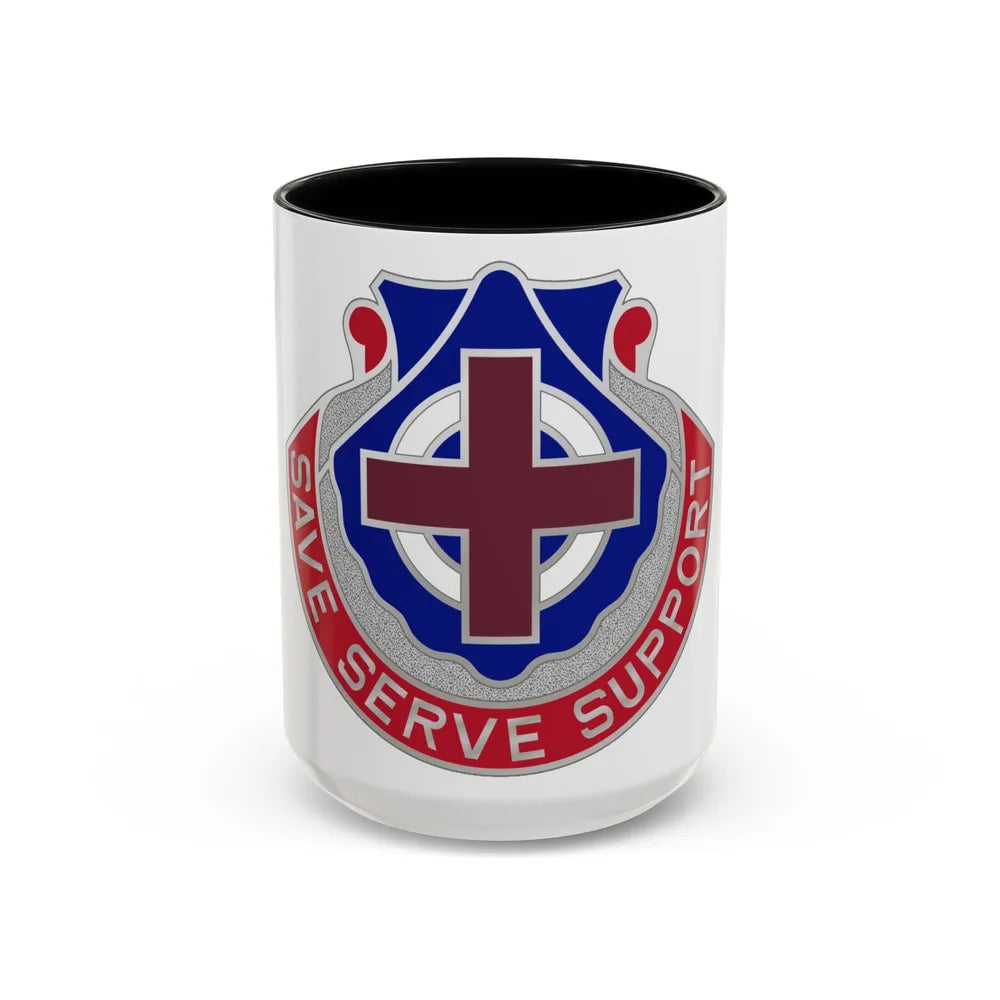 435 Medical Battalion (U.S. Army) Accent Coffee Mug-15oz-Black-Go Mug Yourself