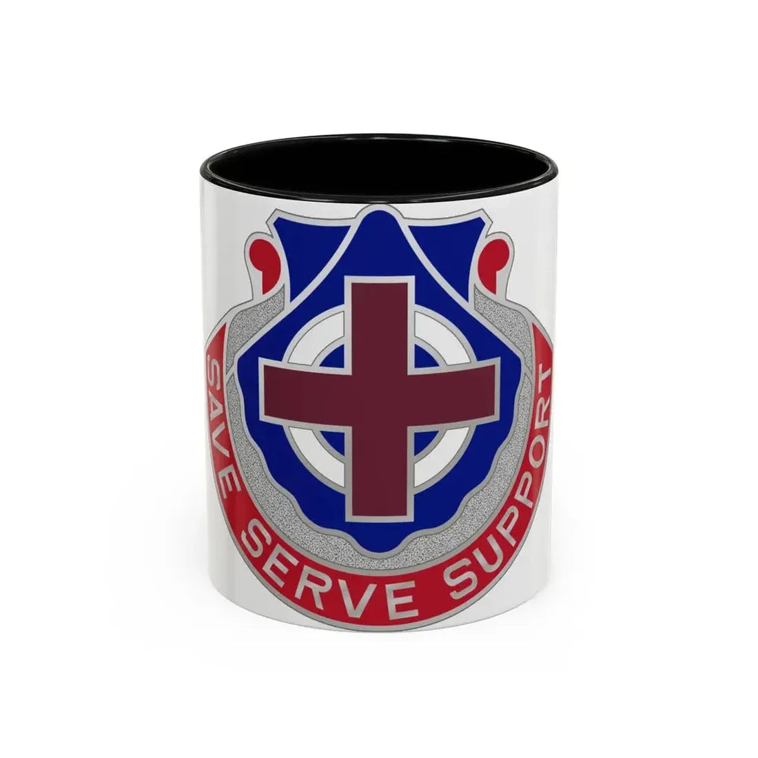 435 Medical Battalion (U.S. Army) Accent Coffee Mug 11oz Black - Go Mug Yourself