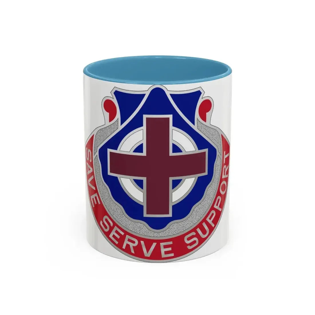 435 Medical Battalion (U.S. Army) Accent Coffee Mug 11oz Light Blue - Go Mug Yourself