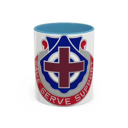 435 Medical Battalion (U.S. Army) Accent Coffee Mug 11oz Light Blue - Go Mug Yourself