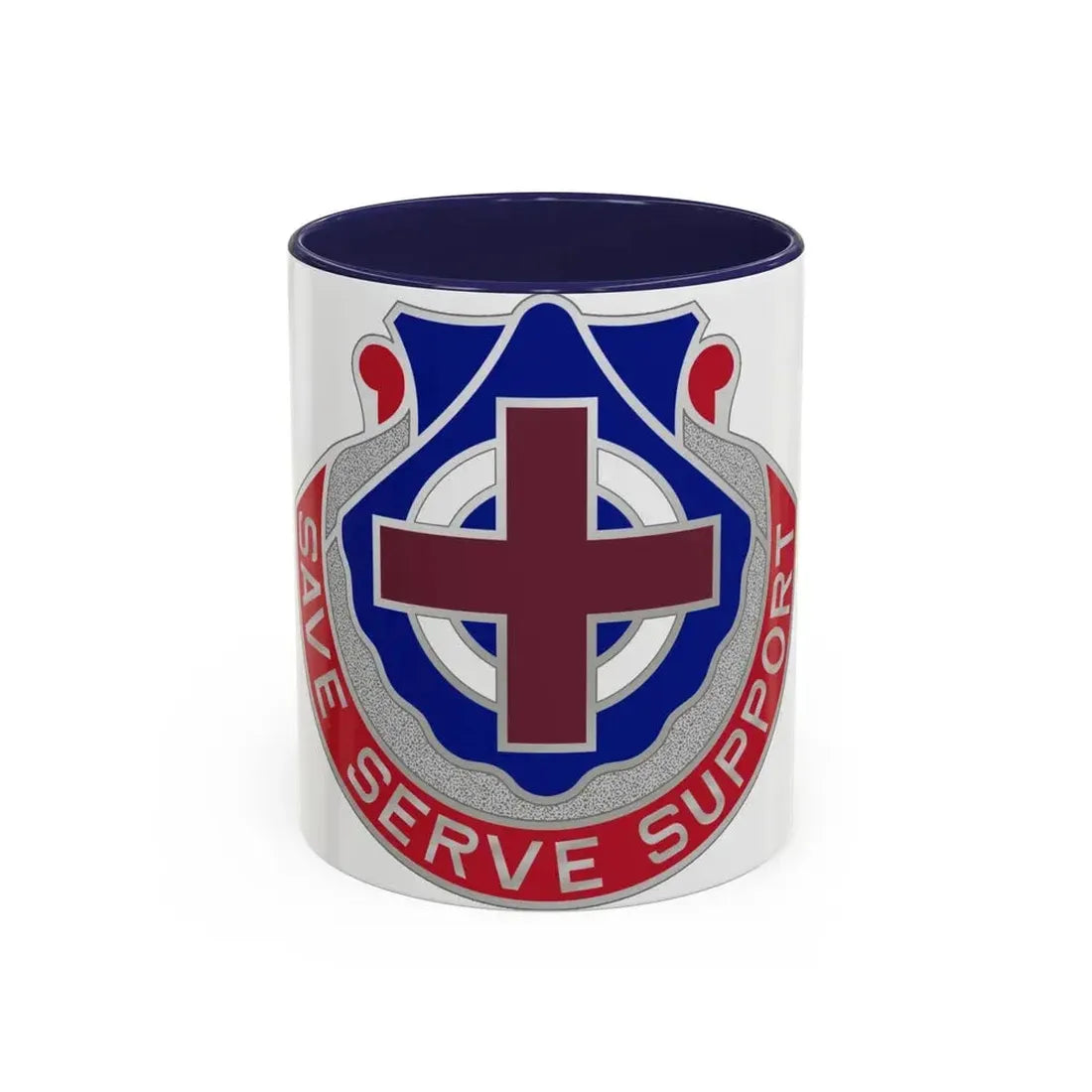 435 Medical Battalion (U.S. Army) Accent Coffee Mug 11oz Navy - Go Mug Yourself