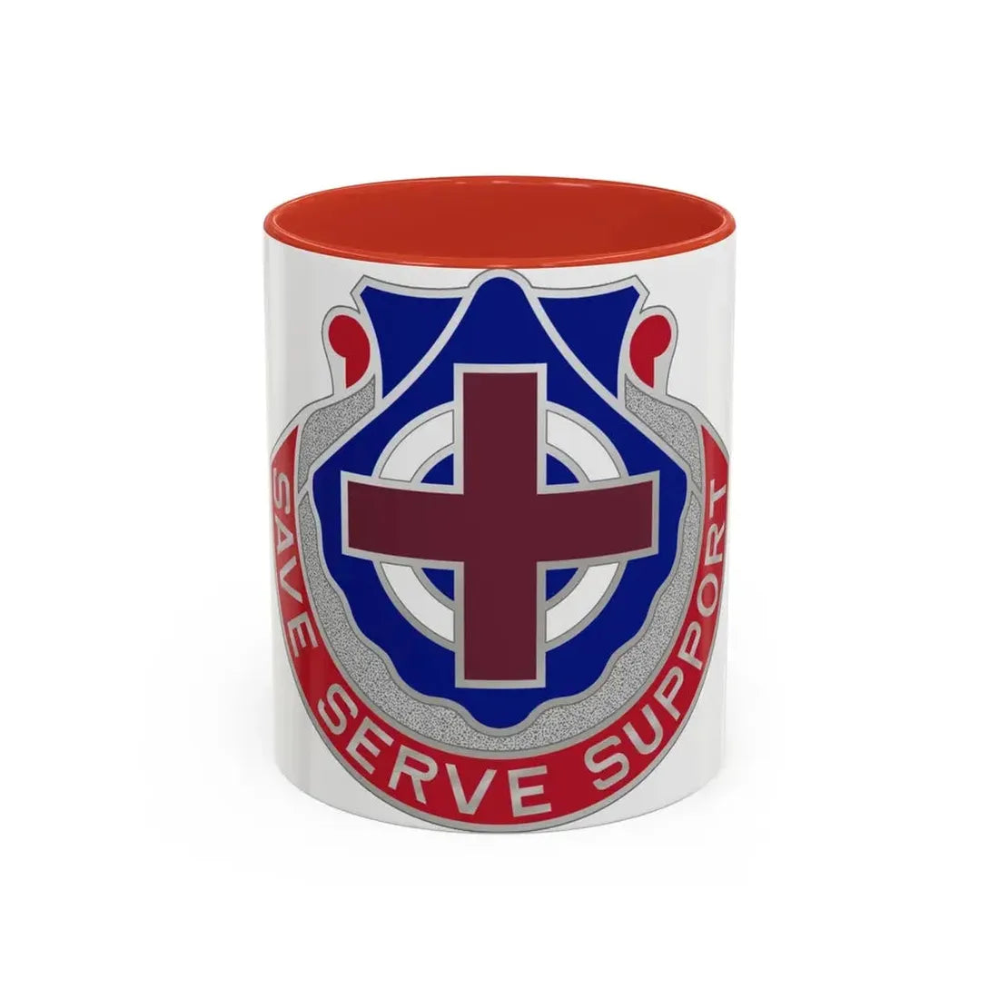 435 Medical Battalion (U.S. Army) Accent Coffee Mug 11oz Red - Go Mug Yourself