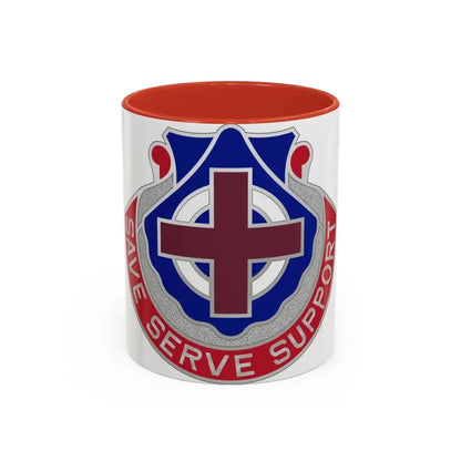 435 Medical Battalion (U.S. Army) Accent Coffee Mug 11oz Red - Go Mug Yourself