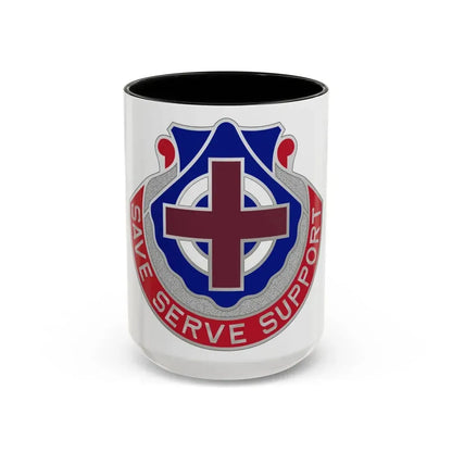 435 Medical Battalion (U.S. Army) Accent Coffee Mug 15oz Black - Go Mug Yourself