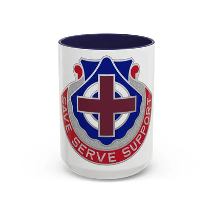 435 Medical Battalion (U.S. Army) Accent Coffee Mug 15oz Navy - Go Mug Yourself