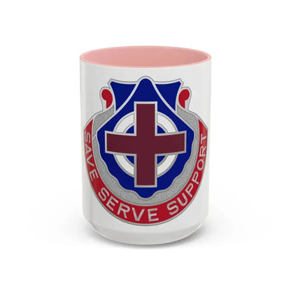 435 Medical Battalion (U.S. Army) Accent Coffee Mug 15oz Pink - Go Mug Yourself