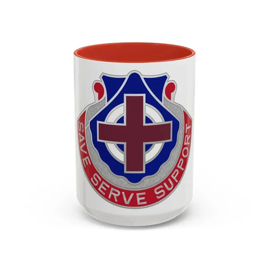435 Medical Battalion (U.S. Army) Accent Coffee Mug 15oz Red - Go Mug Yourself