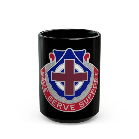 435 Medical Battalion (U.S. Army) Black Coffee Mug 15oz - Go Mug Yourself