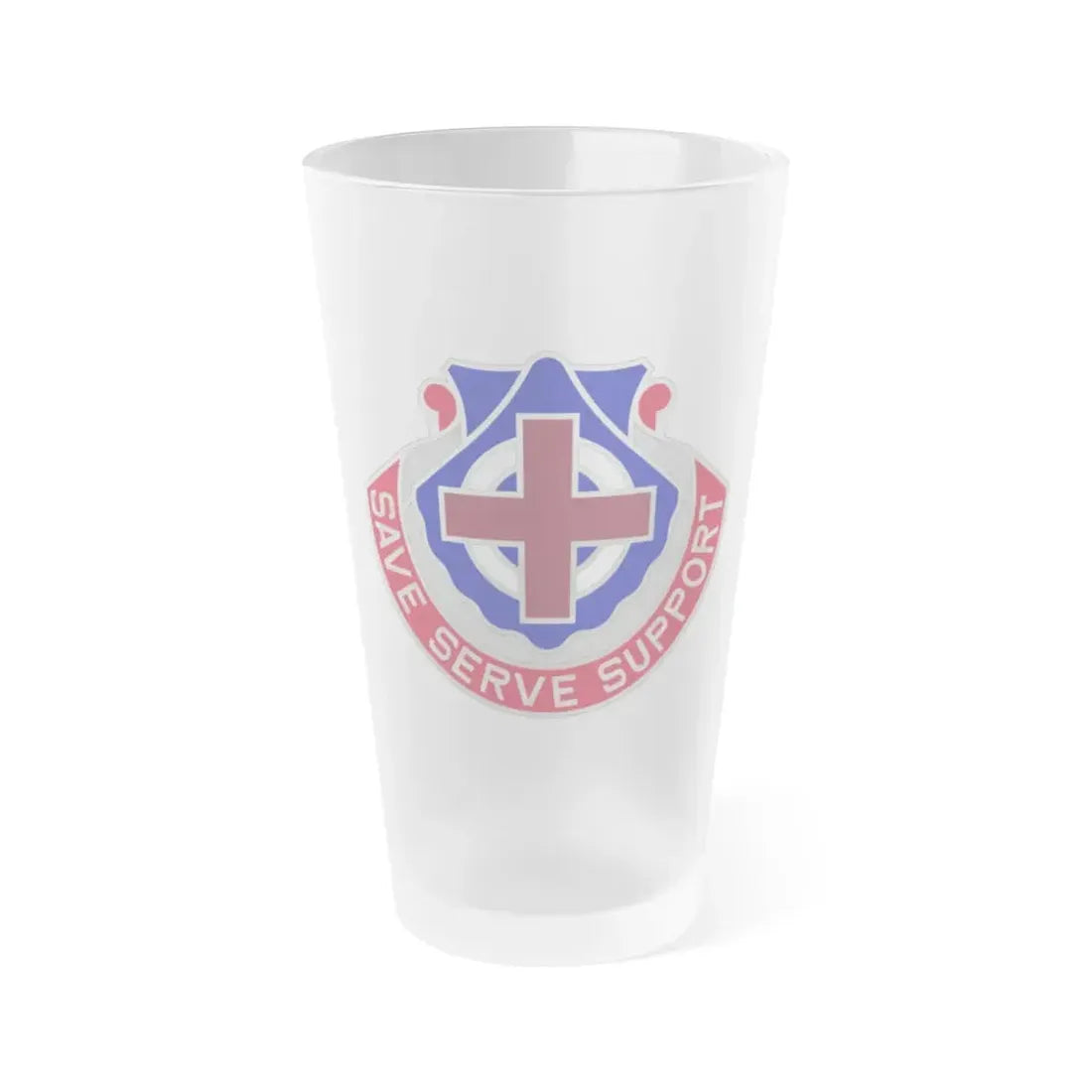 435 Medical Battalion (U.S. Army) Frosted Pint Glass 16oz Default Title - Go Mug Yourself