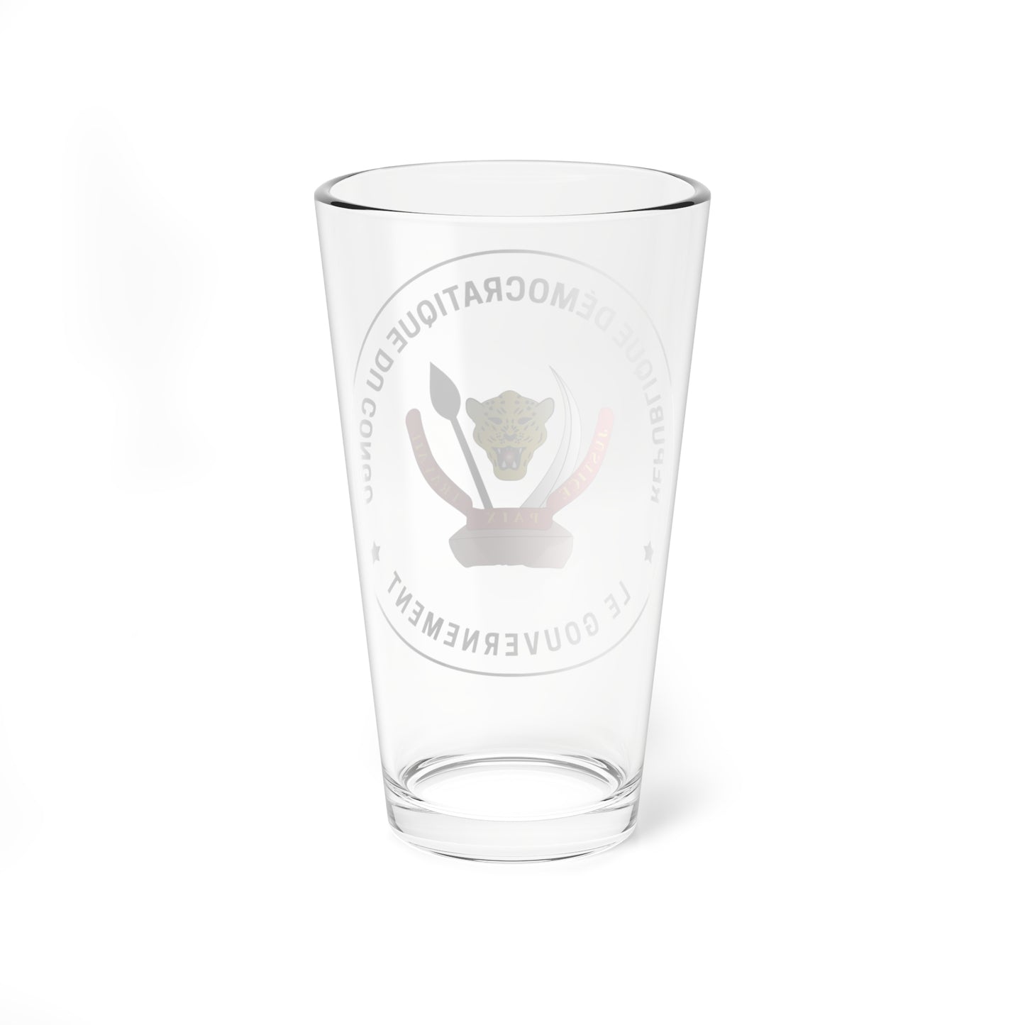 Seal of the DR Congo Government (Congo) (Coat of Arms) Pint Glass 16oz