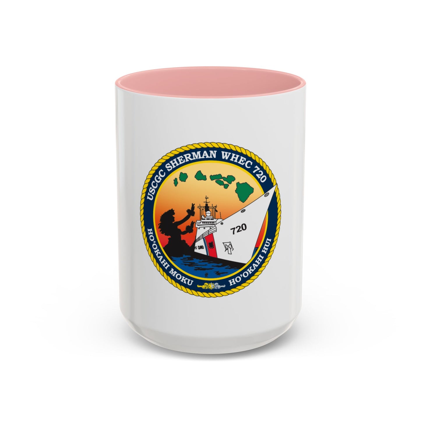 USCGC Sherman WHEC 720 new 2016 (U.S. Coast Guard) Accent Coffee Mug